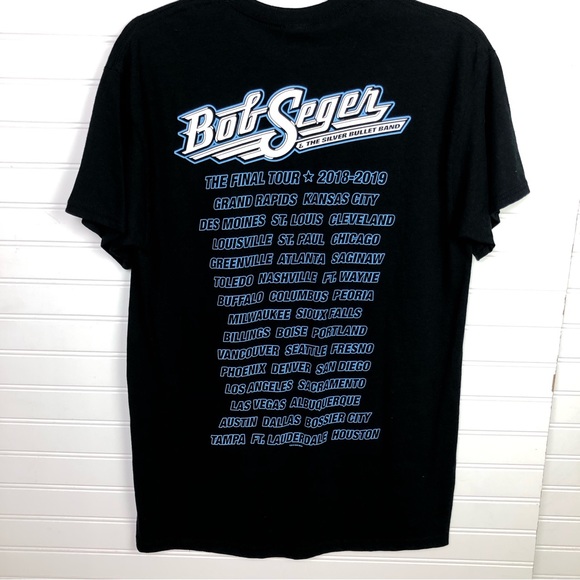 Bob Seger Band Tee 2018-19 The Final Tour  Sz. M - Picture 4 of 5